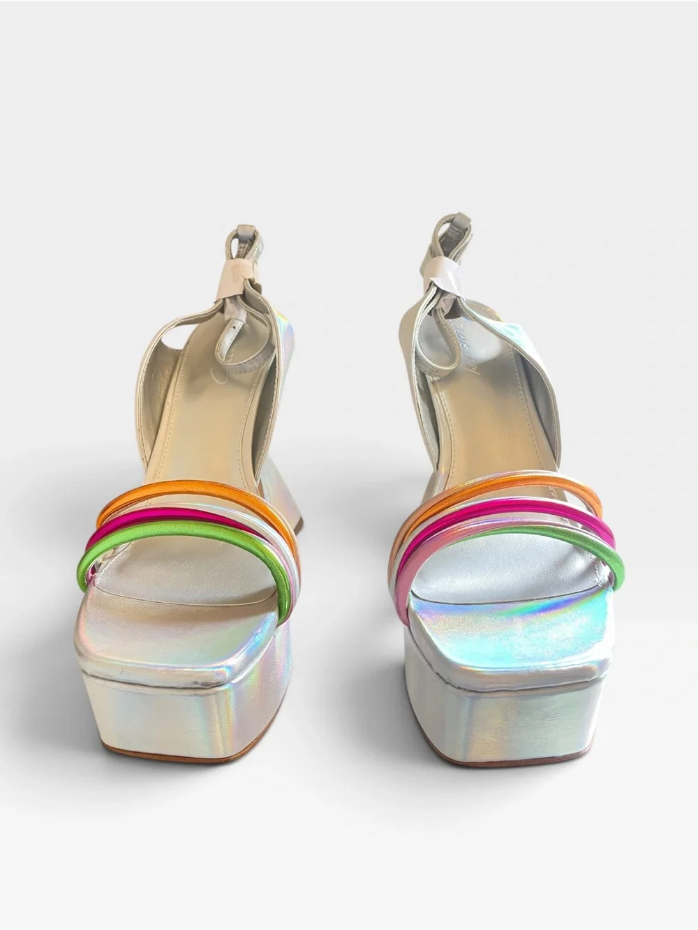 Circus NY by Sam Edelman Alana Platform Sandal Multicolor Front Straps New